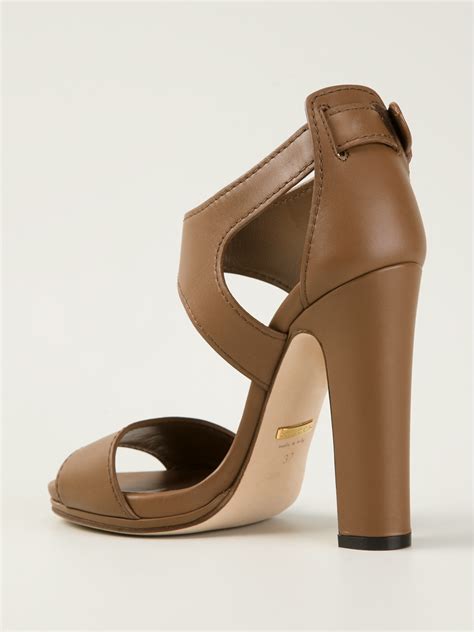 gucci tan sandals high heel|gucci chunky heel sandals.